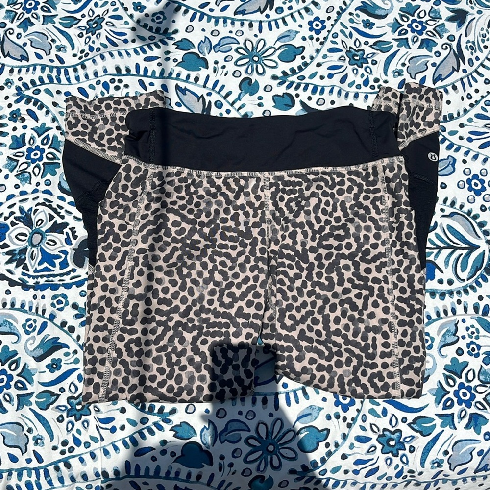 Lululemon animal print- small safety pin marks but unnoticeable on.